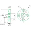 JTEKT Precision Bearing (HIC) Bearing Holder Set Direct Mount Type Round Stainless > BCS-6205ZZ - Image 2