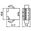 TYCLON Intermediate Connection Connector SM Series Plug Housing > SMP-04V-NC - Image 2