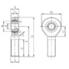 NTN Rod End Lubrication-Free  Male Thread  Left Thread Type - Image 2