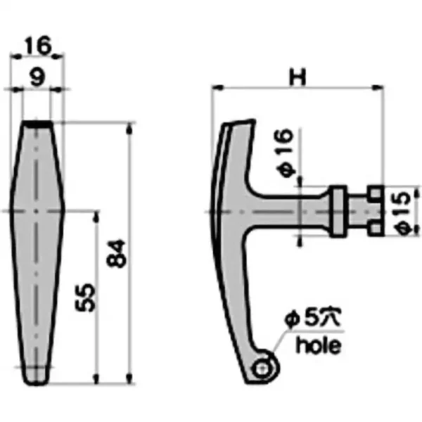 GEO.PRINCE TAKESHITA  Key  handle #0060-H(Long) - Image 2