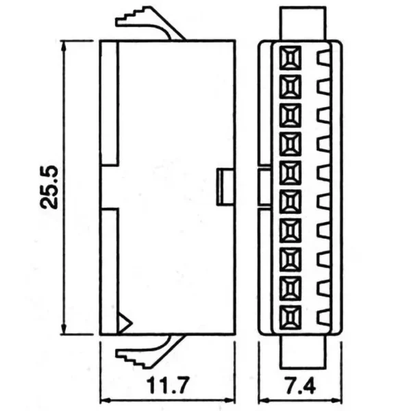 TYCLON Intermediate Connection Connector SM Series Plug Housing > SMP-10V-NC - Image 2