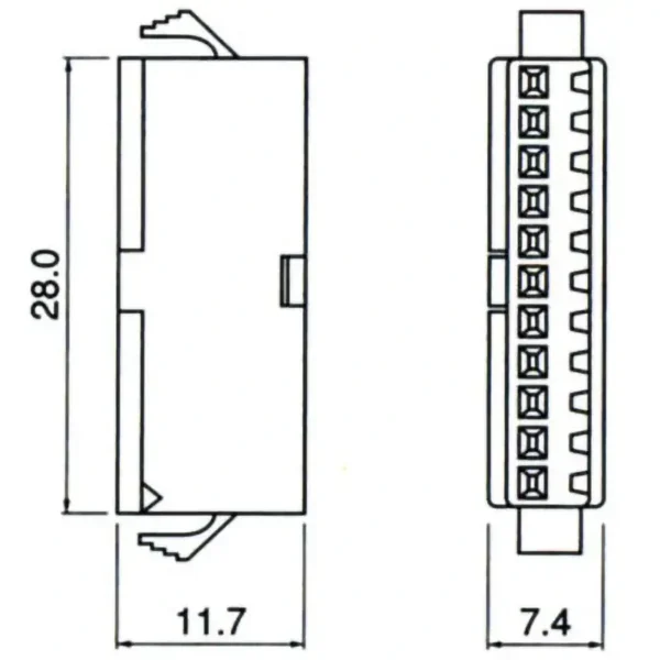 TYCLON Intermediate Connection Connector SM Series Plug Housing > SMP-11V-NC - Image 2
