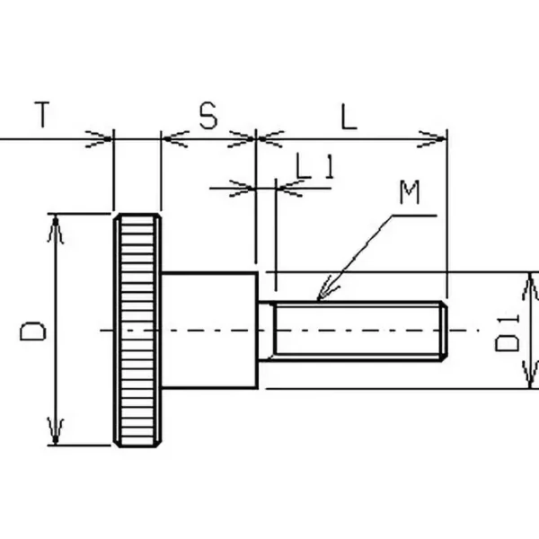 Osaka Spirit Knurled Knob(Step Type SUS303 Male Thread) RNSMS3-10 - Image 2