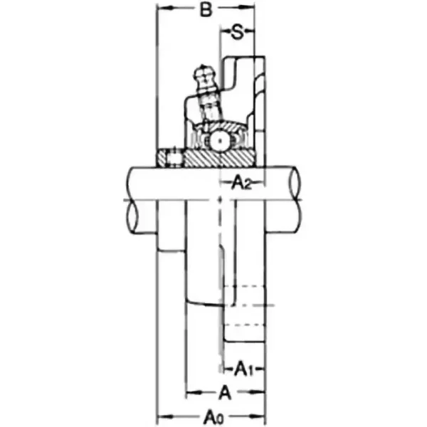 NSK (Nippon Seiko Kabushiki Kaisha) Square Flange Type Unit > UCF212 - Image 3