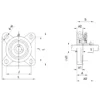 NSK (Nippon Seiko Kabushiki Kaisha) Square Flange Type Unit, Lubrication type > UCF205 - Image 2