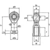 NTN Rod End PHS Type (Left Thread Type) PHS5L - Image 2