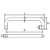 LAMP(Sugatsune) Pull Handle Stainless Steel Mirror Finish Female Thread Type TTO-8-110A - Image 2