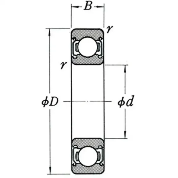 CCTY Bearing Japan Single - row Deep - groove Ball Bearing, 6000 Series, ZZ >60/32ZZ