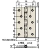 LAMP(Sugatsune) Stainless Steel Heavy-Duty Hinge (with Holes) > B-20-SUS-127 - Image 2