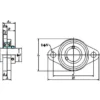 NSK (Nippon Seiko Kabushiki Kaisha) UFL Small-sized and Lightweight Rhombic Flange Type > UFL002 - Image 2