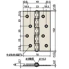 LAMP(Sugatsune) Stainless Steel Heavy-Duty Hinge (with Holes) > B-20-SUS-102 - Image 2