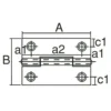 LAMP(Sugatsune) Stainless Steel Hinge > ST-550-38 - Image 2