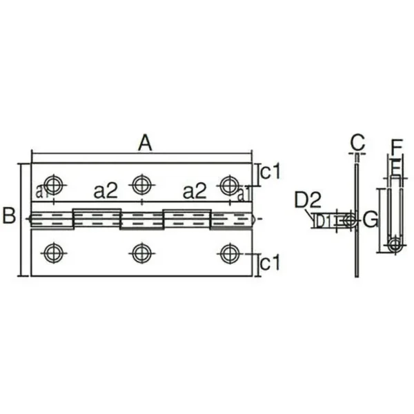 LAMP(Sugatsune) Stainless Steel Hinge > ST-550-51 - Image 2