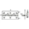 LAMP(Sugatsune) Stainless Steel Hinge > ST-550-64 - Image 2