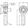 NTN Rod End Male Thread Teflon Type 3-Piece Right Thread HRT-14E - Image 2