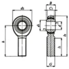 NTN｣ｬ Pillow Ball POS EC (With Male Threaded｣ｬ Lubrication-Free Type｣ｬ Left Thread) POS3ECL - Image 2
