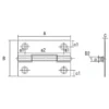LAMP(Sugatsune) Steel Thin  Plain Hinge Pack of 10 > 550-32UNCR - Image 2