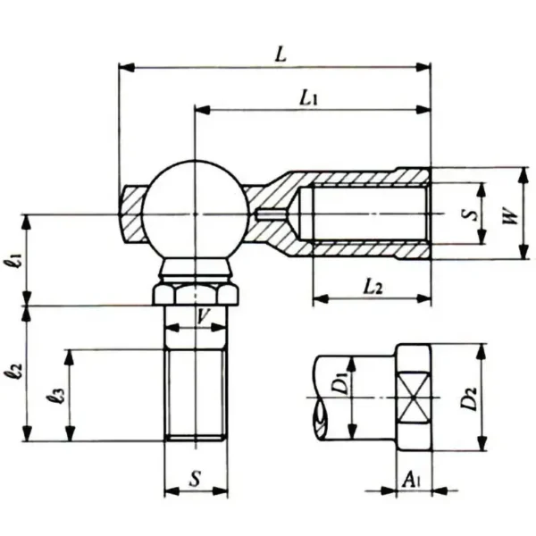 NTN， Elbow LHS (Right Thread) LHS12 - Image 3