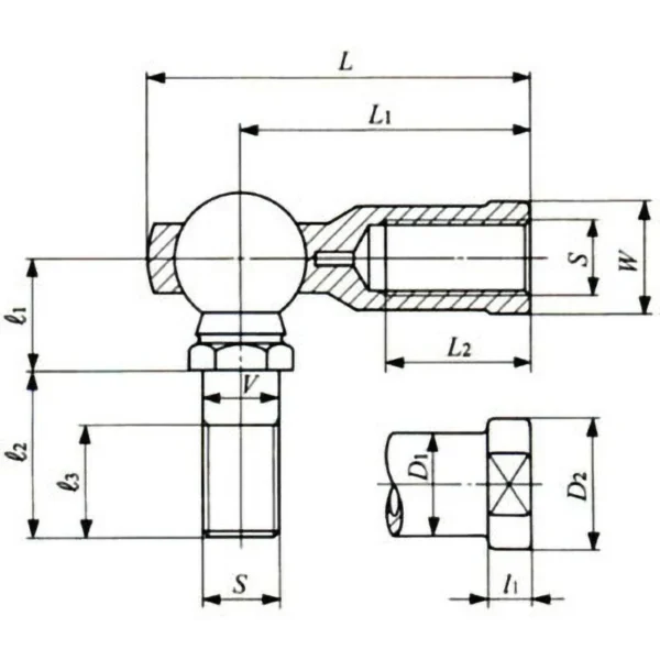 NTN， Elbow LHS (Right Thread) LHS20 - Image 3