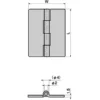 LAMP(Sugatsune) Hinge(L40*W30*t1.5) > BP-106-A-1-White - Image 2