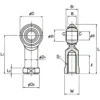 NTN Rod End NHS T Type (Left Thread Type) NHS5TL - Image 2
