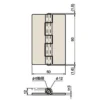 LAMP(Sugatsune) Heavy-Duty Iron Hinge > B-54-2 - Image 2