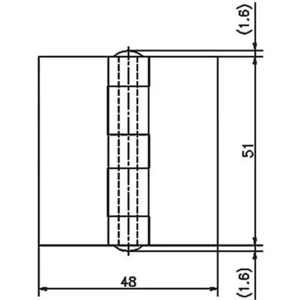LAMP(Sugatsune) Heavy-Duty Iron Hinge > B-45-51 - Image 2
