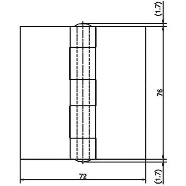 LAMP(Sugatsune) Heavy-Duty Iron Hinge > B-45-76 - Image 2