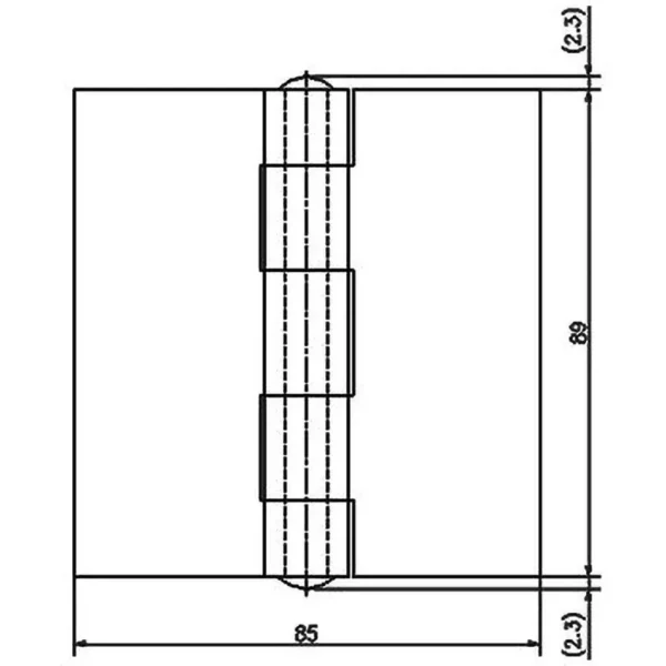 LAMP(Sugatsune) Heavy-Duty Iron Hinge > B-45-89 - Image 2