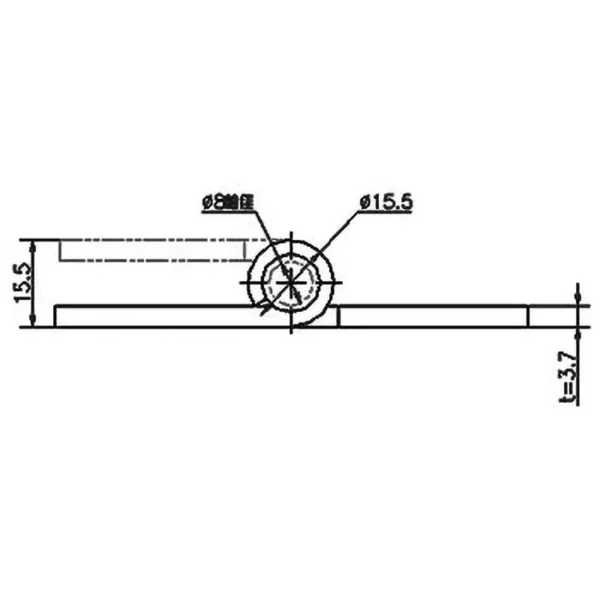 LAMP(Sugatsune) Heavy-Duty Iron Hinge > B-45-89 - Image 3
