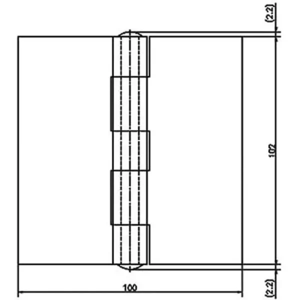 LAMP(Sugatsune) Heavy-Duty Iron Hinge > B-45-102 - Image 2