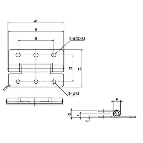 LAMP(Sugatsune) Free-Stop Hinge(Flat Type) > TH-149-2 - Image 2