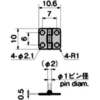 LAMP(Sugatsune) Ultra-Small Flat Hinge(L10*W10.6*t0.5)with Holes >B-1137 with Holes - Image 2