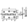 LAMP(Sugatsune) Heavy-Duty Iron Hinge(Trivalent Chrome Plating Finish) > 888-64UNCR - Image 2