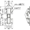 LAMP(Sugatsune) Surface-Mount Hinge 2000-MIGNON > 2000-MIGNON - Image 2
