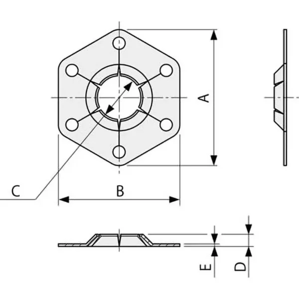 LAMP(Sugatsune) Lock Washer > TM-320-M6 - Image 2
