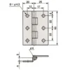 LAMP(Sugatsune) Offset Hinge >TH-22SUS - Image 2
