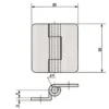 LAMP(Sugatsune) Offset Hinge >TH-62 - Image 2