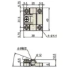 LAMP(Sugatsune) Adjustable Torque Hinge > B-532-2 - Image 2