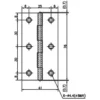 LAMP(Sugatsune) Thin Iron Hinge(with Holes) > B-21-76 - Image 2