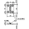 LAMP(Sugatsune) Thin Iron Hinge(with Holes) > B-21-25 - Image 2