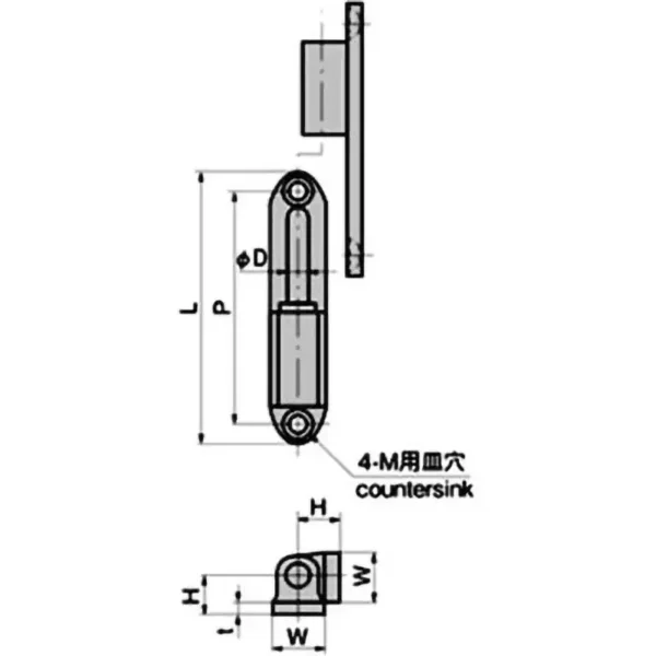 LAMP(Sugatsune) Vertical Lift-Off Hinge > B-66-1 - Image 2