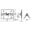 LAMP(Sugatsune) Stainless Steel Spring Hinge > TSH-25C - Image 2