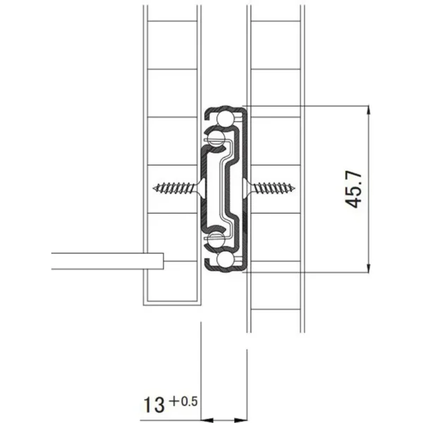 LAMP(Sugatsune) Slide Rail Soft Close FA15.30 3-Section(Ball Bearing Rail) > 432.02.435 - Image 4