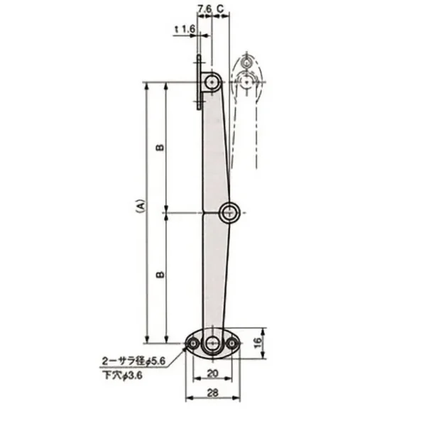 LAMP(Sugatsune) Stay for Top Covers > TM-28-2R
