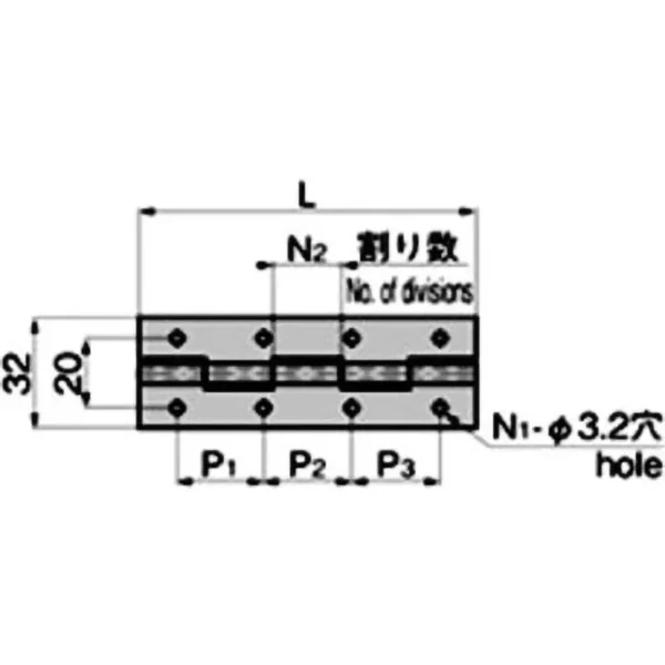 LAMP(Sugatsune) Standard Flat Hinge No Hole > B-27-2 - Image 2