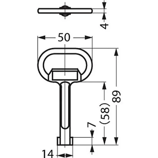 LAMP(Sugatsune) Insert Key 204-01 Type >204-0107 - Image 2
