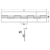 LAMP(Sugatsune) Stainless Steel Long Hinge Type LSN > LSN8-32-300 - Image 3