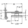LAMP(Sugatsune) Glass Hinge GH34-0CR >GH34-0CR - Image 3