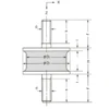 Atom Round Vibration-Resistant Rubber (Double-Sided Bolt Type) > KA-60-34H - Image 2